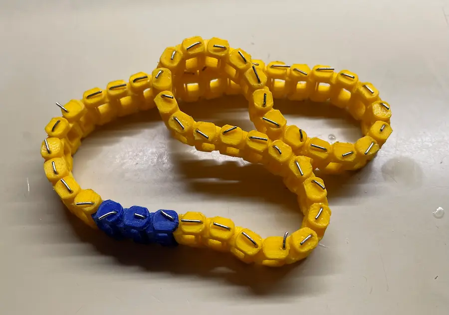 Final chain — the blue section was a proof of concept